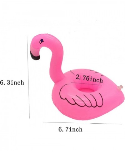 Inflatable Drink Holder 16 Packs Flamingos Floats Inflatable Cup Floating Coasters for Summer Swimming Pool Party and Kids Fu...