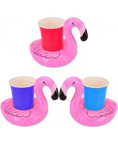 Inflatable Drink Holder 16 Packs Flamingos Floats Inflatable Cup Floating Coasters for Summer Swimming Pool Party and Kids Fu...