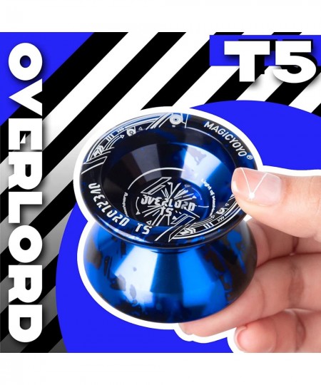 T5 Overlord Unresponsive Yoyo Professional Yoyo for Adults Pro Alloy Aluminum Yoyo for Kids Metal Yoyo for Beginners Yoyo Tri...