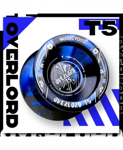 T5 Overlord Unresponsive Yoyo Professional Yoyo for Adults Pro Alloy Aluminum Yoyo for Kids Metal Yoyo for Beginners Yoyo Tri...