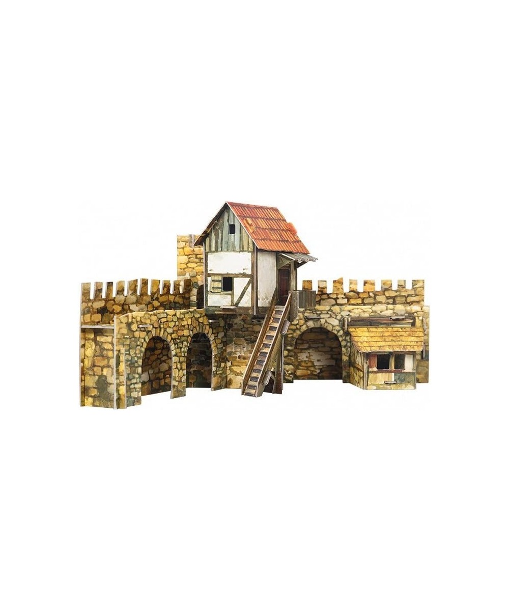 Innovative 3D Puzzle - Town Square Actors - Medieval Town - 13½“ x 7½“ x 6½“ 27 pcs - Clever Paper (376) $56.95 - 3-D Puzzles