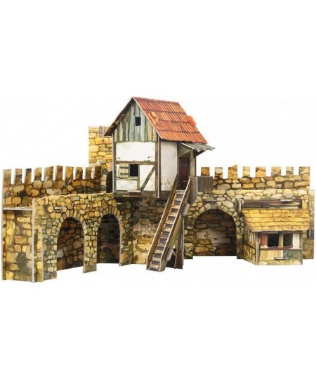 Innovative 3D Puzzle - Town Square Actors - Medieval Town - 13½“ x 7½“ x 6½“ 27 pcs - Clever Paper (376) $56.95 - 3-D Puzzles