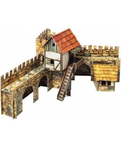 Innovative 3D Puzzle - Town Square Actors - Medieval Town - 13½“ x 7½“ x 6½“ 27 pcs - Clever Paper (376) $56.95 - 3-D Puzzles