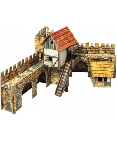 Innovative 3D Puzzle - Town Square Actors - Medieval Town - 13½“ x 7½“ x 6½“ 27 pcs - Clever Paper (376) $56.95 - 3-D Puzzles