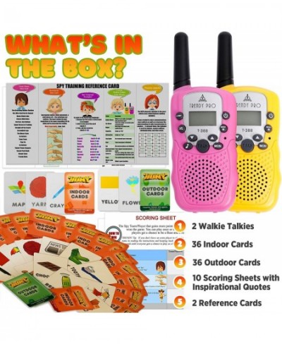 Scavenger Hunt Game for Kids - Walkie Talkies Outdoor Activities for Kids Camping Games for Families Outdoor Spy Kit for Kids...