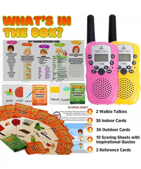 Scavenger Hunt Game for Kids - Walkie Talkies Outdoor Activities for Kids Camping Games for Families Outdoor Spy Kit for Kids...