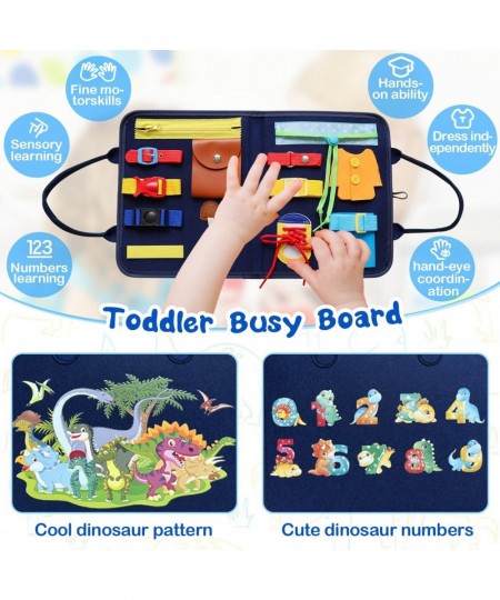 Montessori Busy Board Toys: Toddler Sensory Toys Gifts for 1 2 3 4 Year Old Boys Girls Toddler Activity Board Preschool Educa...