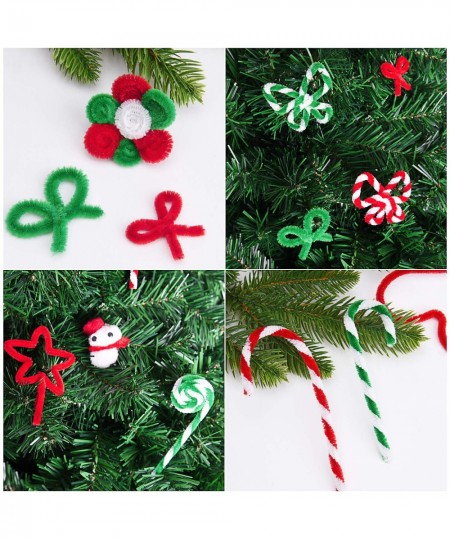 400 Pieces Christmas Pipe Cleaners Chenille Stems for DIY Art Crafts Decorations Supplies Red Green White $30.14 - Kids' Draw...