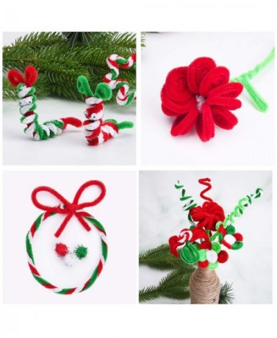 400 Pieces Christmas Pipe Cleaners Chenille Stems for DIY Art Crafts Decorations Supplies Red Green White $30.14 - Kids' Draw...