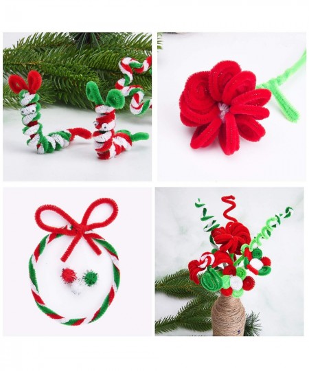 400 Pieces Christmas Pipe Cleaners Chenille Stems for DIY Art Crafts Decorations Supplies Red Green White $30.14 - Kids' Draw...