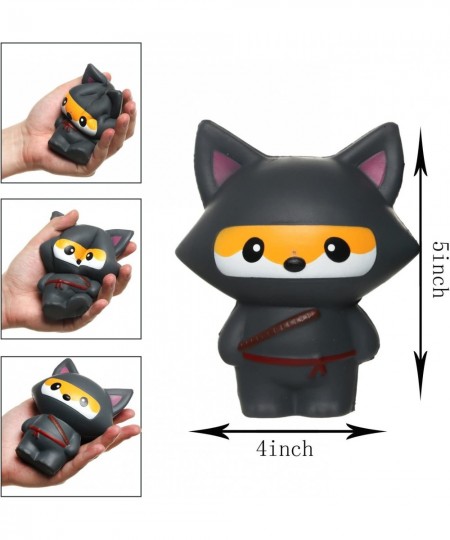 Kawaii Ninja Panda and Fun Ninja Fox Stress Relief Toy Slow Rising Scented Jumbo Squishy Squeeze Squishies and Gifts $19.79 -...