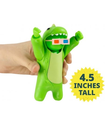 Gang Beasts Action Figures | Green | Collectible Toys. 6.5 Inch Kids Toys | Superhero Toys for Boys & Girls. 4 to Collect | A...