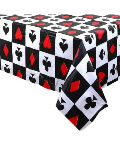 Casino Poker Game Themed Birthday Party Decorations -Plastic Table Cover for Arts & Crafts Poker Patrol Party Supplies for La...