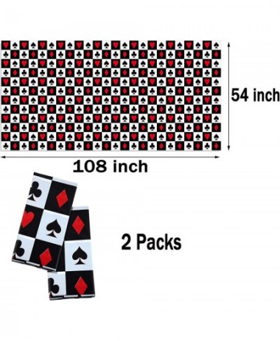 Casino Poker Game Themed Birthday Party Decorations -Plastic Table Cover for Arts & Crafts Poker Patrol Party Supplies for La...