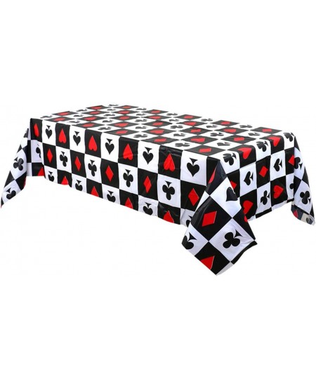 Casino Poker Game Themed Birthday Party Decorations -Plastic Table Cover for Arts & Crafts Poker Patrol Party Supplies for La...