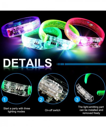 56 Packs LED Glow Sticks Bracelets Christmas New Years Eve Party Supplie Glow in the Dark Light up Bracelets Toys Party Favor...