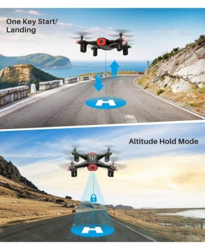 X400 Mini Drone with Camera for Adults & Kids 720P Wifi FPV Quadcopter with App Control Altitude Hold 3D Flip One Key Functio...