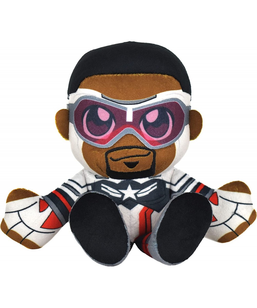 Marvel Captain America (Falcon Cap) 8" Kuricha Sitting Plush - Soft Chibi Inspired Toy $34.81 - Plush Figure Toys