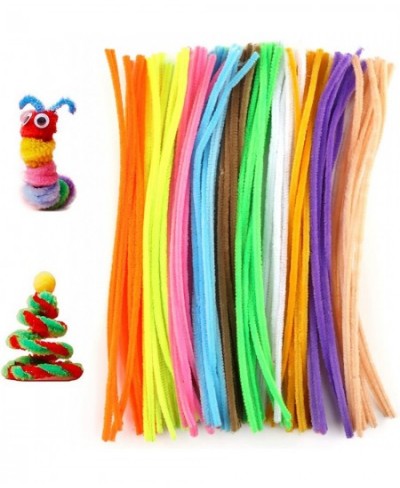 Pipe Cleaners 100 Pcs 10 Colors Chenille Stems for DIY Crafts Decorations Creative School Projects (6 mm x 12 Inch Assorted C...