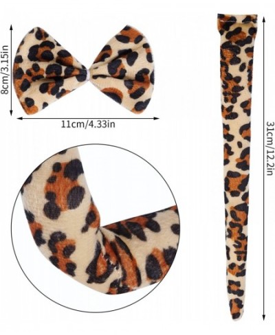 Leopard Costume Set Leopard Ears Headband Tail Bowtie Star Sequined Tutu Animal Fancy Costume Kit for Kids Cosplay Halloween ...