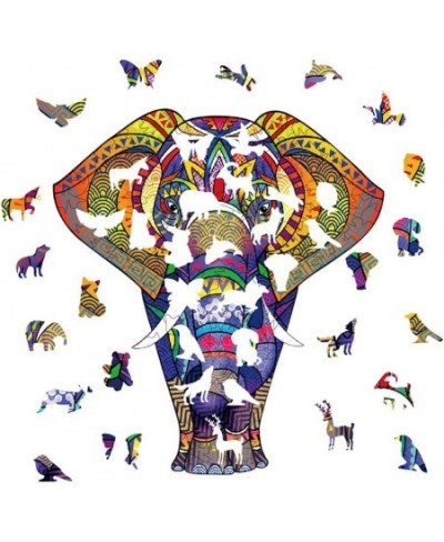 Wooden Puzzle for Adults Unique 194 Pieces Animals Shaped Jigsaw Puzzles Wood Laser Cut Jigsaw Puzzle Magic Wooden Puzzle Bes...