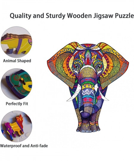 Wooden Puzzle for Adults Unique 194 Pieces Animals Shaped Jigsaw Puzzles Wood Laser Cut Jigsaw Puzzle Magic Wooden Puzzle Bes...