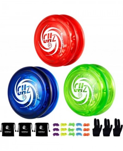 D1 GHZ Yoyo 3 Pack of Responsive Yoyos for Kids Looping Yo Yo s for Adults Plastic Yoyos Professional Starter Yo-yos for Kids...