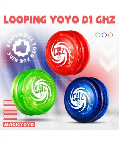 D1 GHZ Yoyo 3 Pack of Responsive Yoyos for Kids Looping Yo Yo s for Adults Plastic Yoyos Professional Starter Yo-yos for Kids...