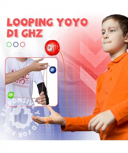 D1 GHZ Yoyo 3 Pack of Responsive Yoyos for Kids Looping Yo Yo s for Adults Plastic Yoyos Professional Starter Yo-yos for Kids...