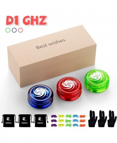 D1 GHZ Yoyo 3 Pack of Responsive Yoyos for Kids Looping Yo Yo s for Adults Plastic Yoyos Professional Starter Yo-yos for Kids...