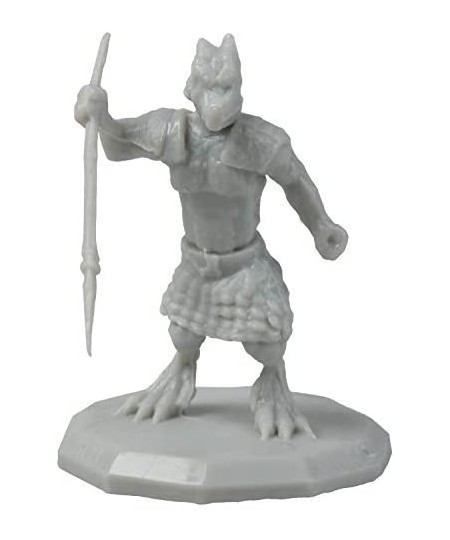 8 Unpainted Fantasy Kobold Mini Figures- All Unique Designs- 1" Hex-Sized Compatible with DND Dungeons and Dragons & Pathfind...