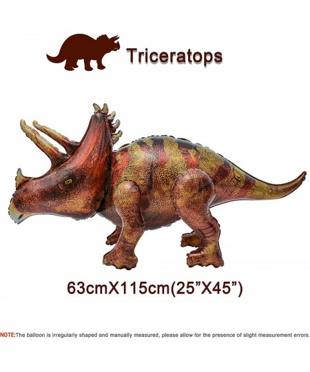 46" Triceratops Dinosaur Inflatable Balloon Dinosaur Birthday Party Supplies Decorations Giant Dinosaur Balloon Jumbo Life Si...