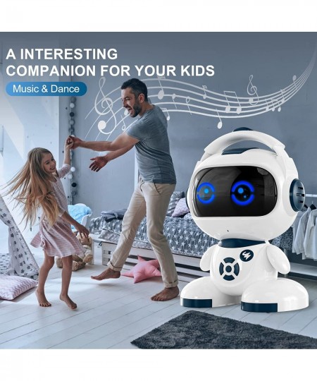 Robot for Kids Rechargeable Intelligent Programmable Robot Toys with LED Eyes and Touch Sensor Singing Dancing Storytelling a...