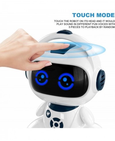 Robot for Kids Rechargeable Intelligent Programmable Robot Toys with LED Eyes and Touch Sensor Singing Dancing Storytelling a...