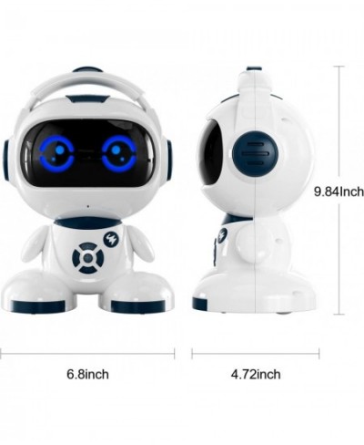 Robot for Kids Rechargeable Intelligent Programmable Robot Toys with LED Eyes and Touch Sensor Singing Dancing Storytelling a...