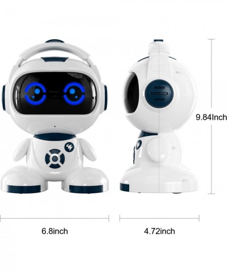 Robot for Kids Rechargeable Intelligent Programmable Robot Toys with LED Eyes and Touch Sensor Singing Dancing Storytelling a...