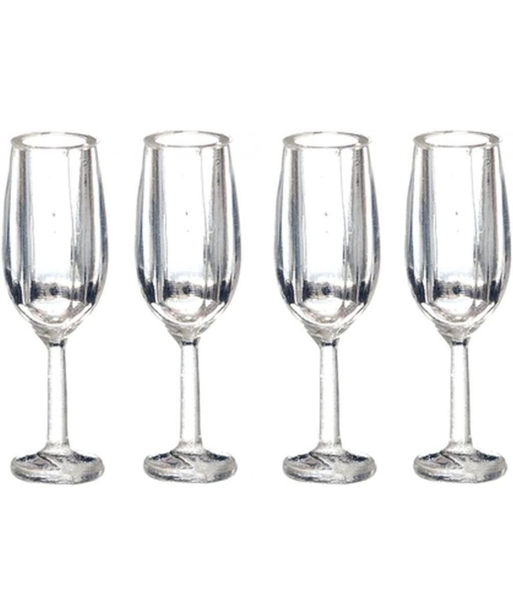 Champagne Glass Set of 4 by Miniatures World $23.48 - Dollhouse Accessories