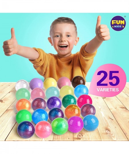 25 Variety Slime Balls Party Favors FunKidz Bulk Premade Soft Small Slime Toys Gifts for Kids Girls Boys Includes Galaxy Fluf...