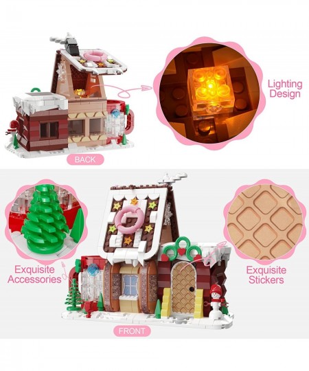 Christmas House Building Kits for Kids Gingerbread House Decorations Building Toys for Grils Age 6 7 8 9 10 11 12+ Year Old B...