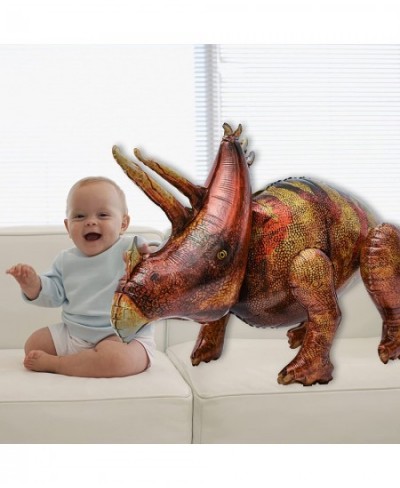 46" Triceratops Dinosaur Inflatable Balloon Dinosaur Birthday Party Supplies Decorations Giant Dinosaur Balloon Jumbo Life Si...