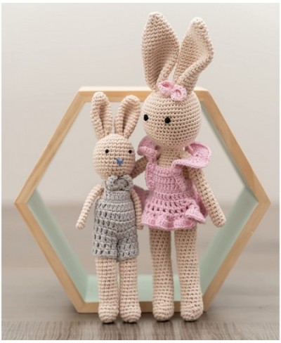 Bunny Family Bunny Son Handmade Bunny Crochet Plushie Doll Amigurumi Doll Baby / Toddler Doll (Bunny Son) $42.64 - Plush Figu...