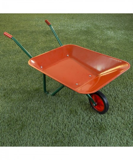 Kids Wheelbarrow Garden Tool-Mini Toy Wheelbarrow for Boys and Girls- for Pretend Play Yardwork Hauling Sand Water Sticks and...