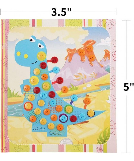 Mosaic Sticker Art Kits for Kids 12 Pcs Kids Art Craft Kits Sticker Puzzle Game DIY Cartoon Animal Learning Education Toys fo...