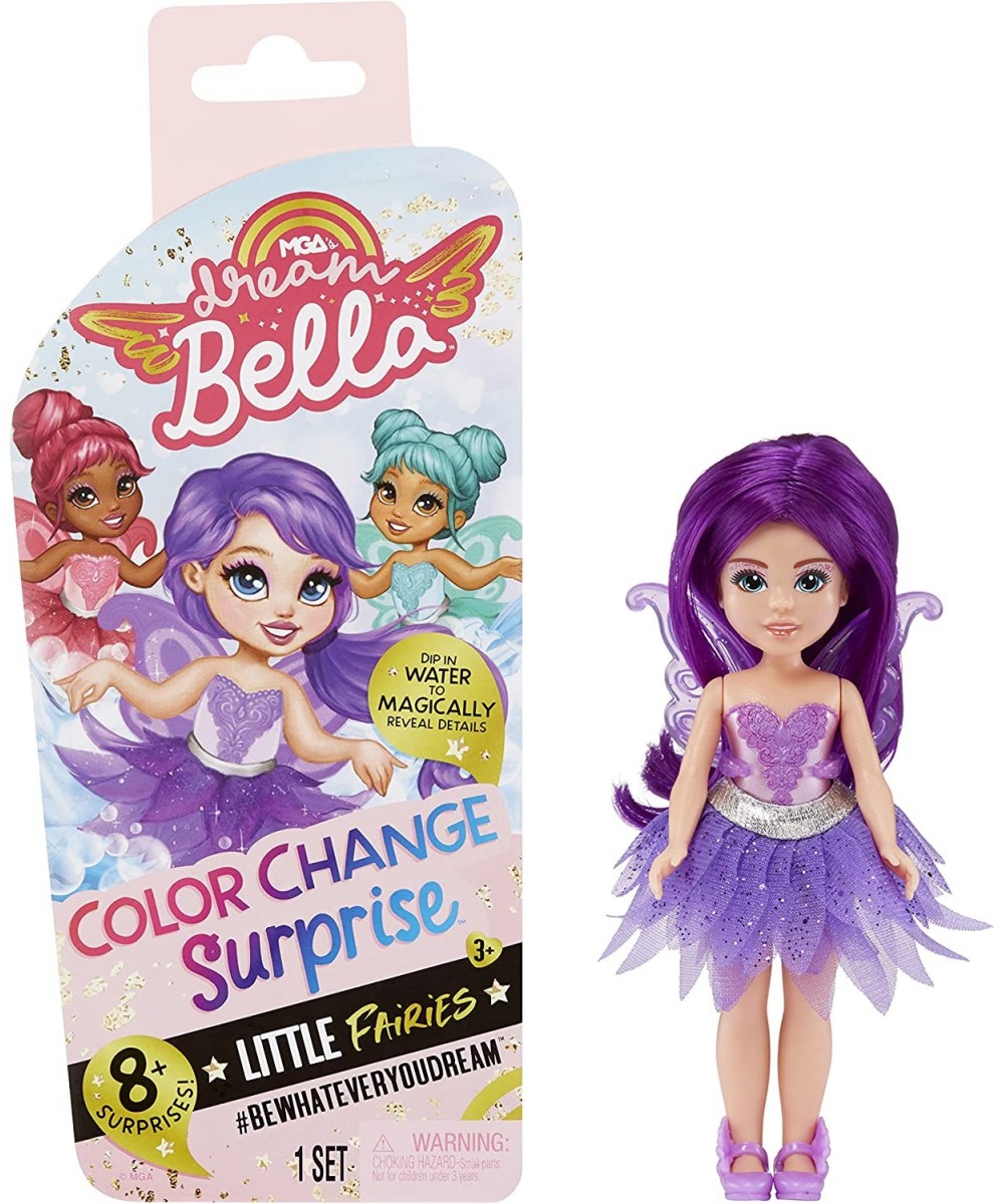 MGA's Dream Bella Color Change Surprise Little Fairies 5.5" Doll - Aubrey Purple Fairy with Wings and Purple Hair Great Gift ...