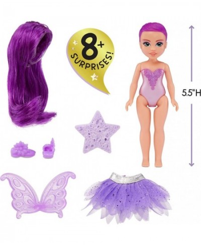 MGA's Dream Bella Color Change Surprise Little Fairies 5.5" Doll - Aubrey Purple Fairy with Wings and Purple Hair Great Gift ...