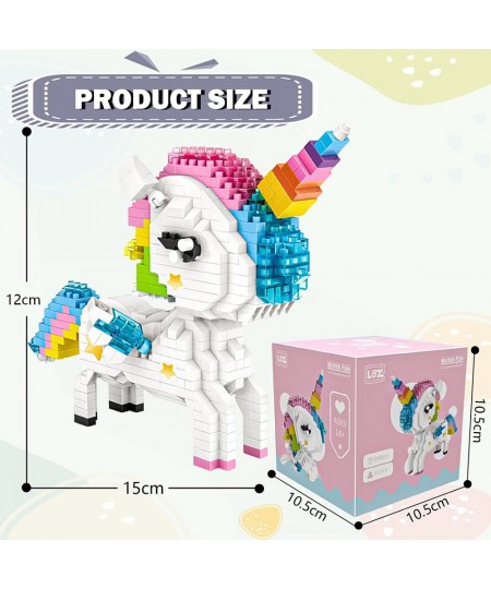 Animal Toys for Kids/Adult Pet Mini Building Bricks Bunny/Frog/Flamingo/Unicorn Micro Building Blocks (Unicorn) $28.58 - Toy ...