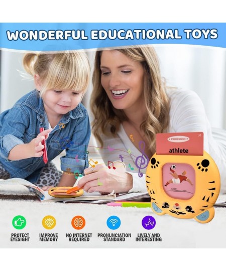 Talking Flash Cards Learning Toys Talking Flash Cards Toys for Preschool Kids Toddlers Learning Toy Machine Electronic Intera...