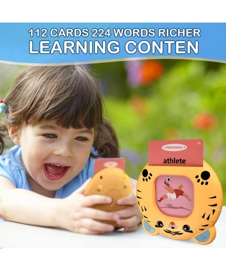 Talking Flash Cards Learning Toys Talking Flash Cards Toys for Preschool Kids Toddlers Learning Toy Machine Electronic Intera...