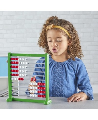 Double Sided Plastic 100 Bead Abacus Abacus for Kids Math Math Manipulatives Kindergarten Counting Rack for Kids Counters for...