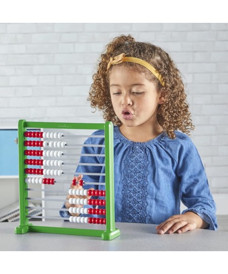 Double Sided Plastic 100 Bead Abacus Abacus for Kids Math Math Manipulatives Kindergarten Counting Rack for Kids Counters for...